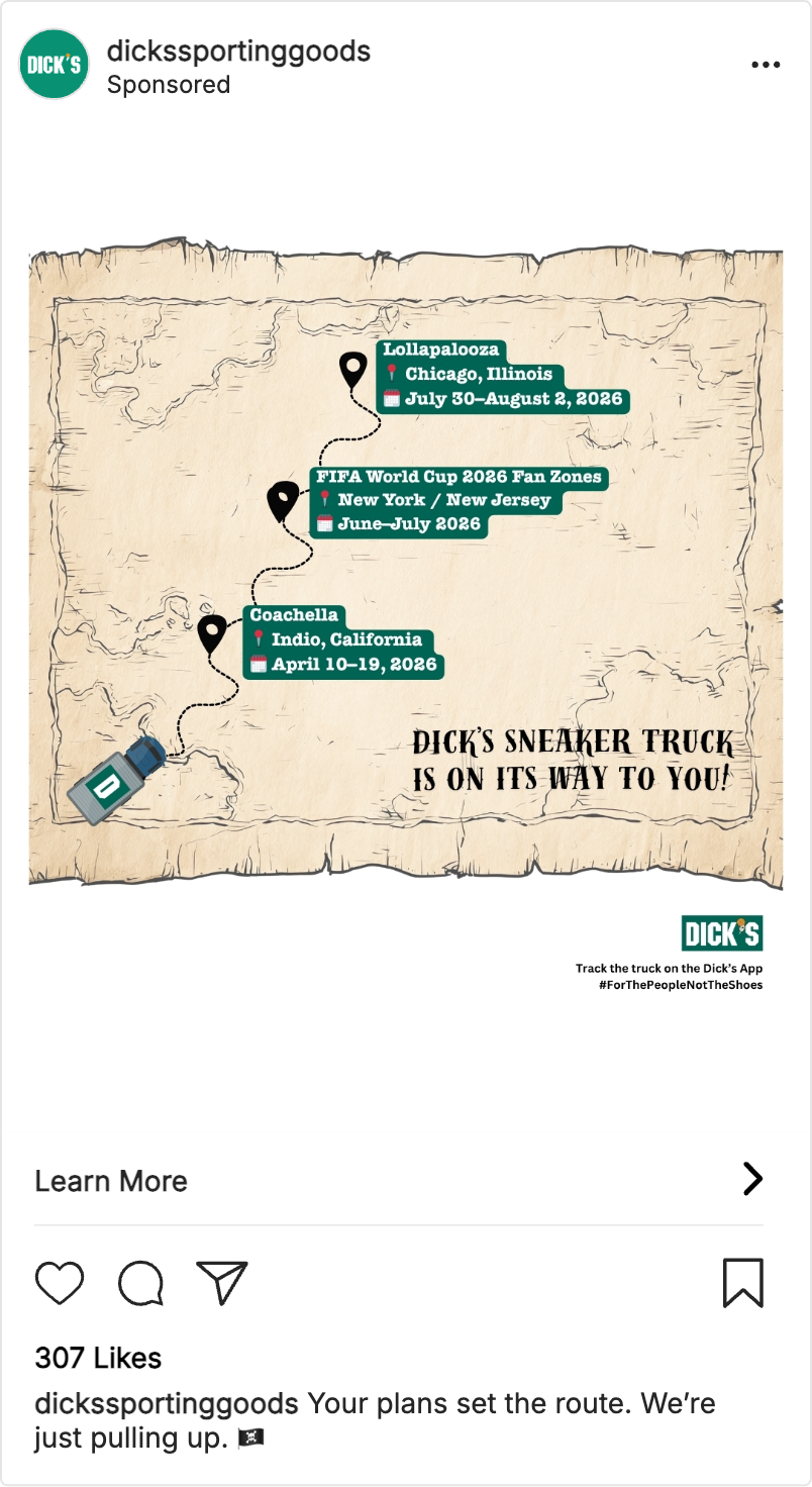 DICK'S Sneaker Truck Campaign Visual 2