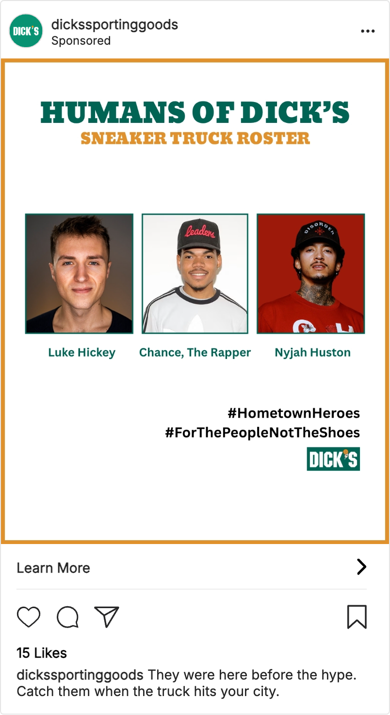 DICK'S Sneaker Truck Campaign Visual 4