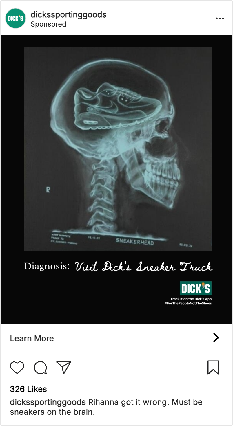 DICK'S Sneaker Truck Campaign Visual 1